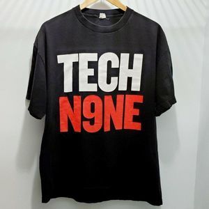 Tech N9ne‎ Vintage Rare Rap Music Streetwear T Shirt All Over Print Cool Mens XL